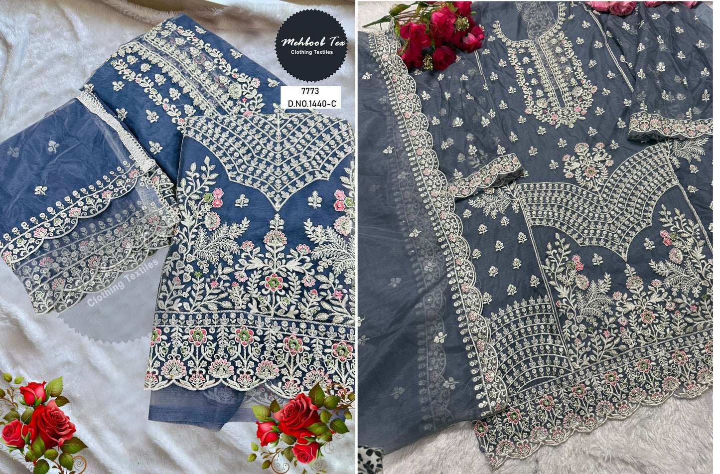 1440C Mehboob Tex Handwork Pakistani Salwar Suits