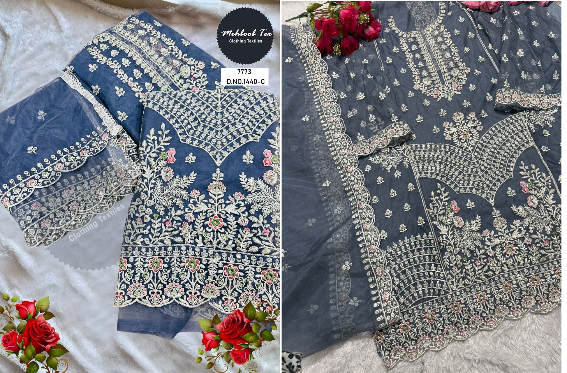 1440C Mehboob Tex Handwork Pakistani Salwar Suits