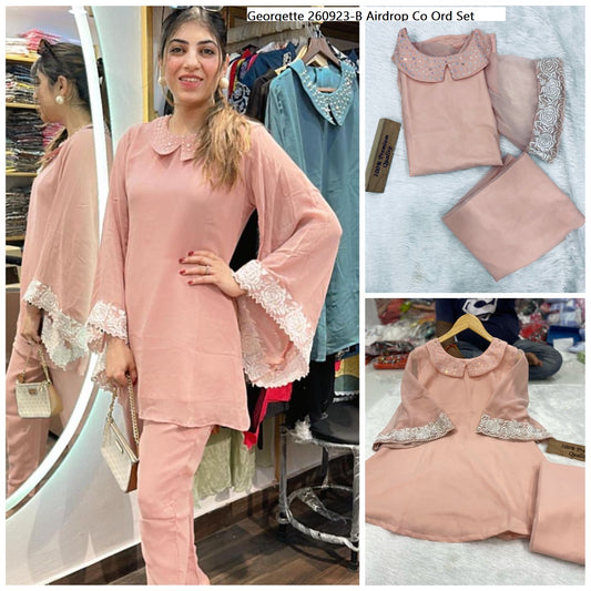 Georgette 260923-B Airdrop Co Ord Set