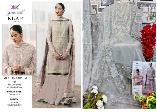 4058-A Alk Pakistani Salwar Suits