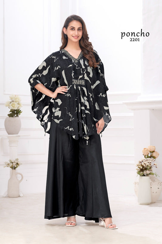 2201 Poncho Jivora Indowestern Pair