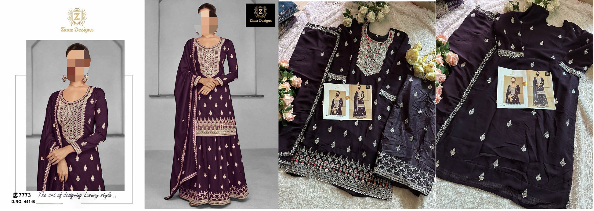 441B Ziaaz Designs Pakistani Salwar Suits