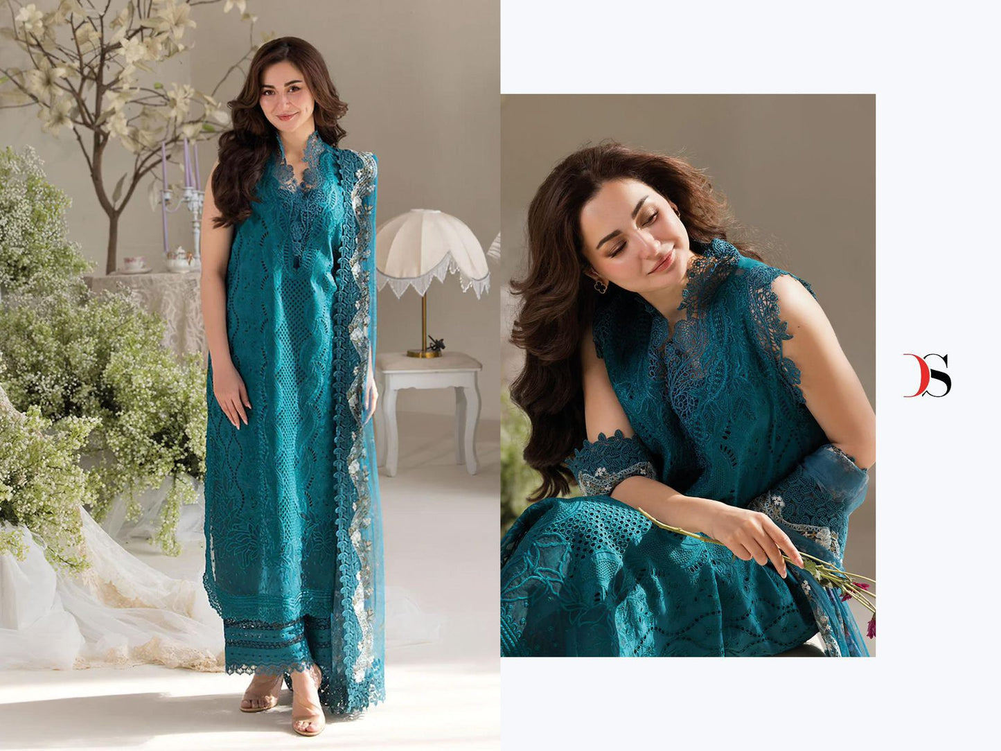 1441 Sobia Nazir Luxury Lawn 25-3 Deepsy Pure Cotton Pakistani Salwar Suits