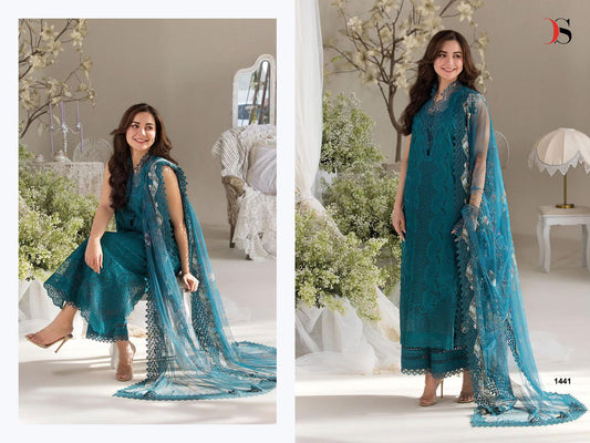 1441 Sobia Nazir Luxury Lawn 25-3 Deepsy Pure Cotton Pakistani Salwar Suits