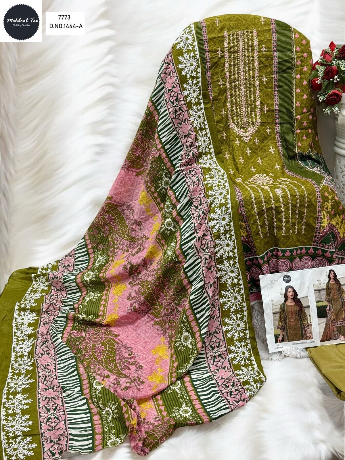 1444A Mehboob Tex Print Pakistani Salwar Suits