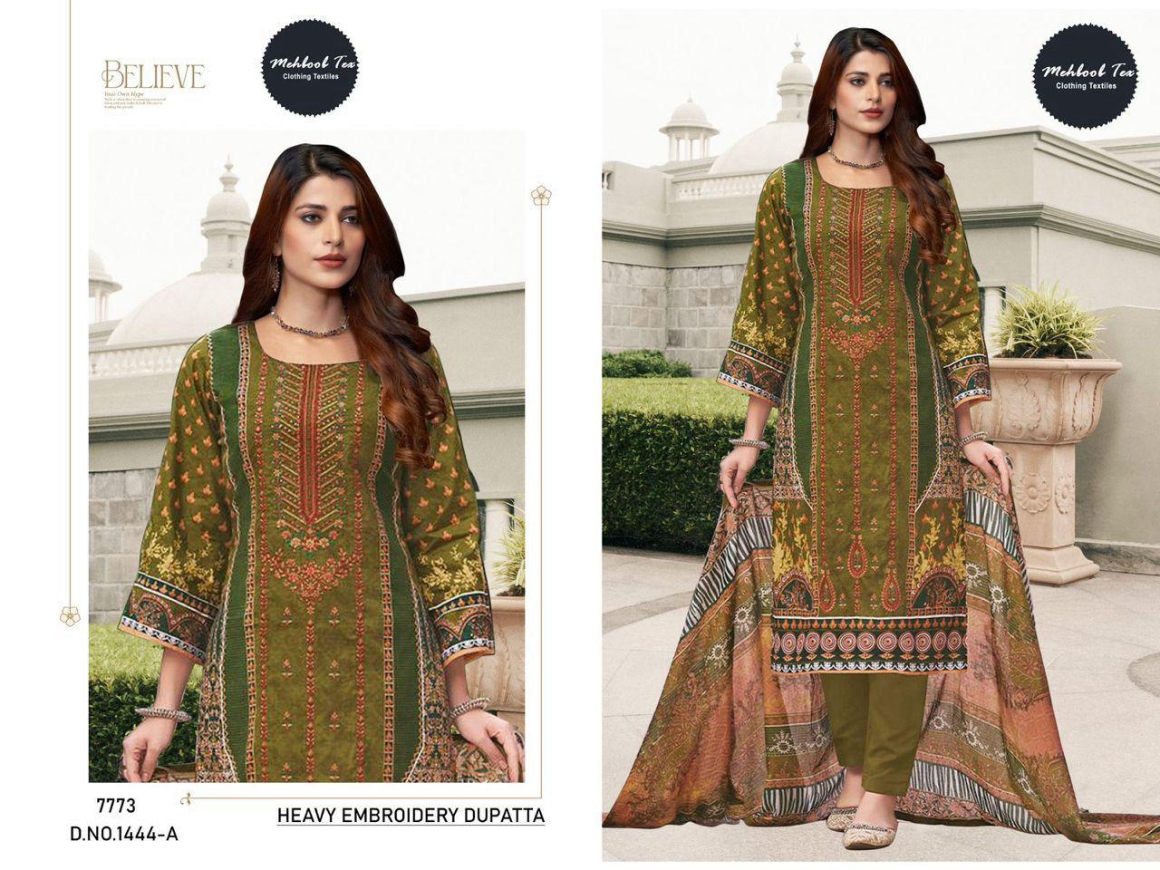 1444A Mehboob Tex Print Pakistani Salwar Suits