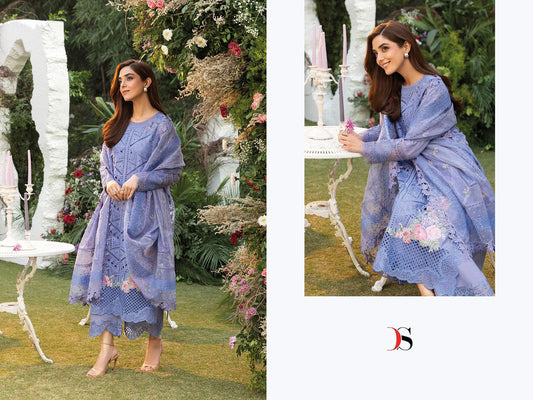 1444 Sobia Nazir Luxury Lawn 25-3 Deepsy Pure Cotton Pakistani Salwar Suits