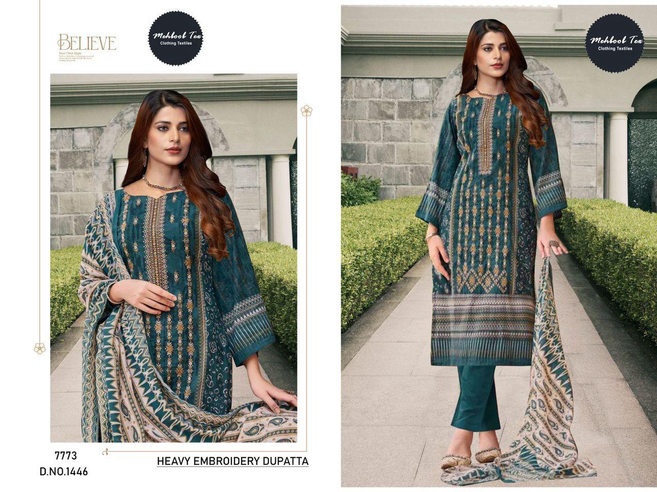 1446 Mehboob Tex Print Pakistani Salwar Suits