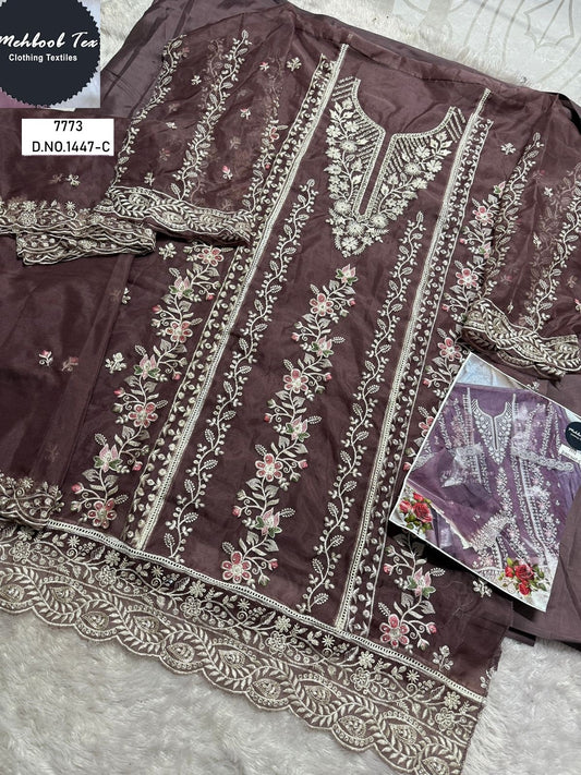 1447-C Mehboob Tex Embroidery Pakistani Salwar Suits