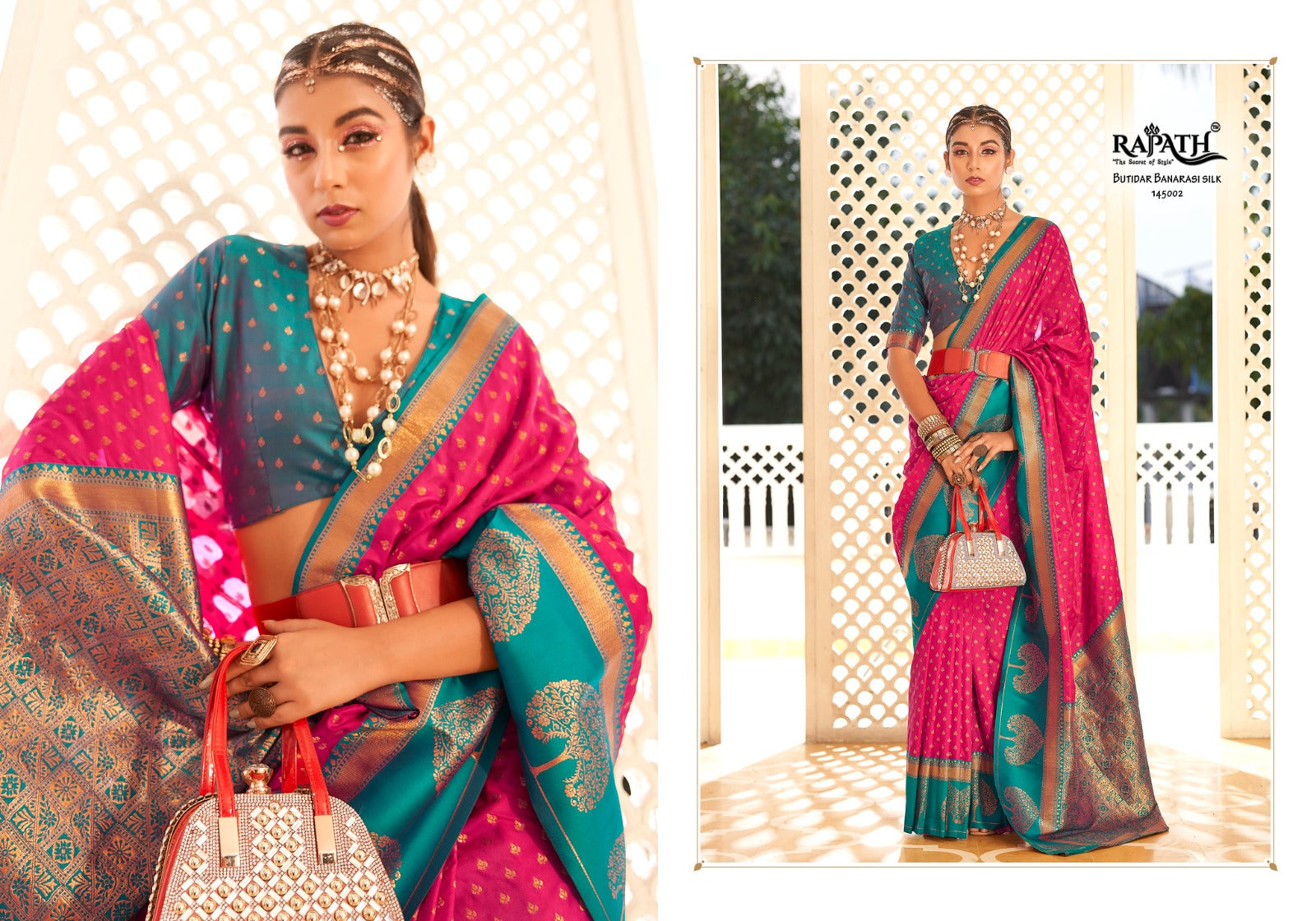 145002 Vrishabha Rajpath Banarasi Sarees