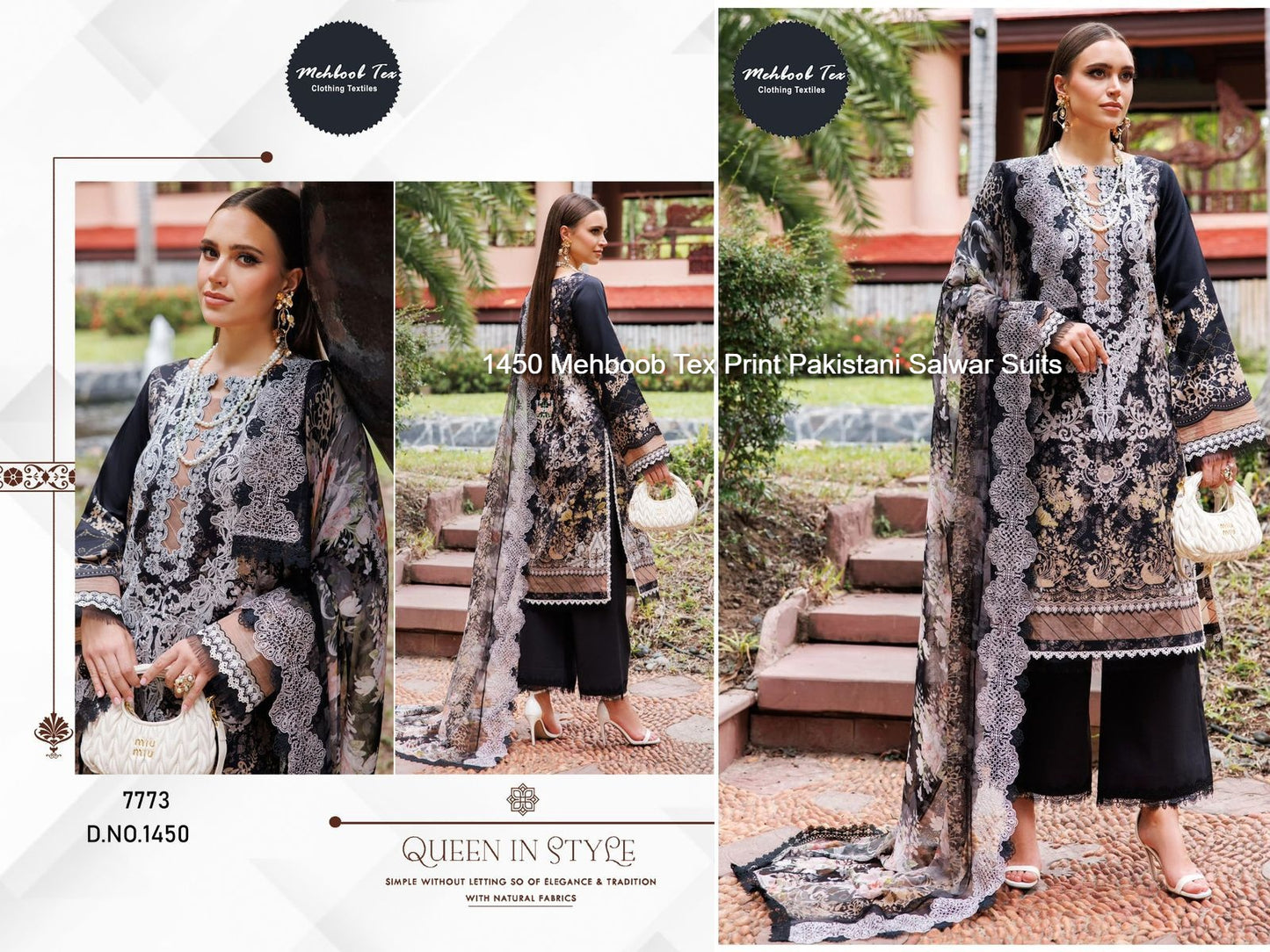 1450 Mehboob Tex Print Pakistani Salwar Suits