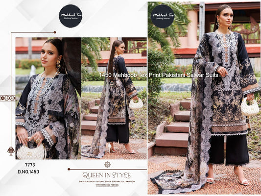 1450 Mehboob Tex Print Pakistani Salwar Suits