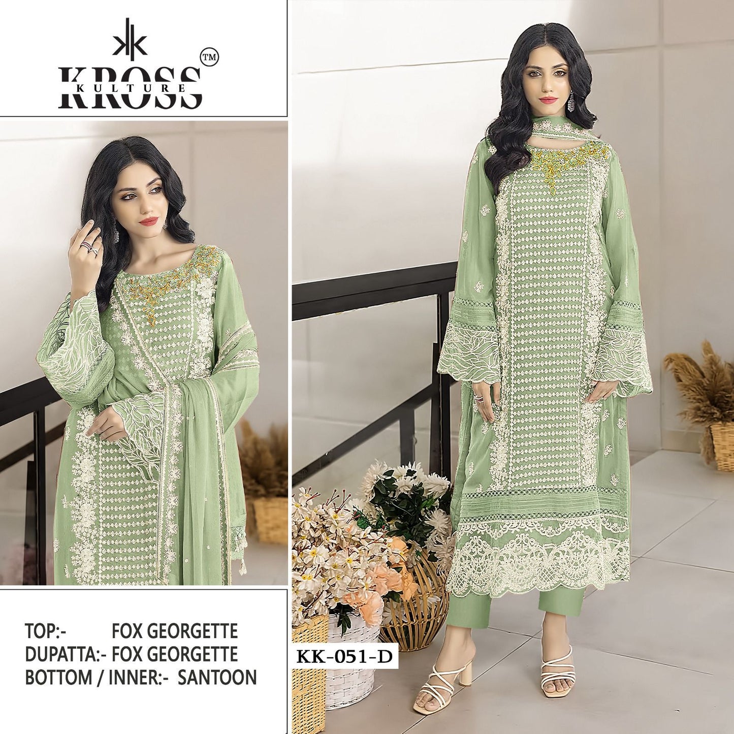 Kk-51-D Kross Kulture Pakistani Salwar Suits