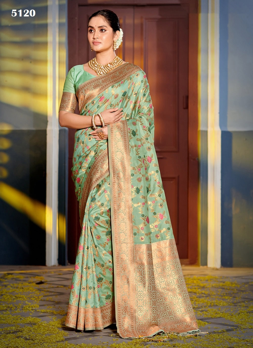 5120 Vastukala Sangam Sarees