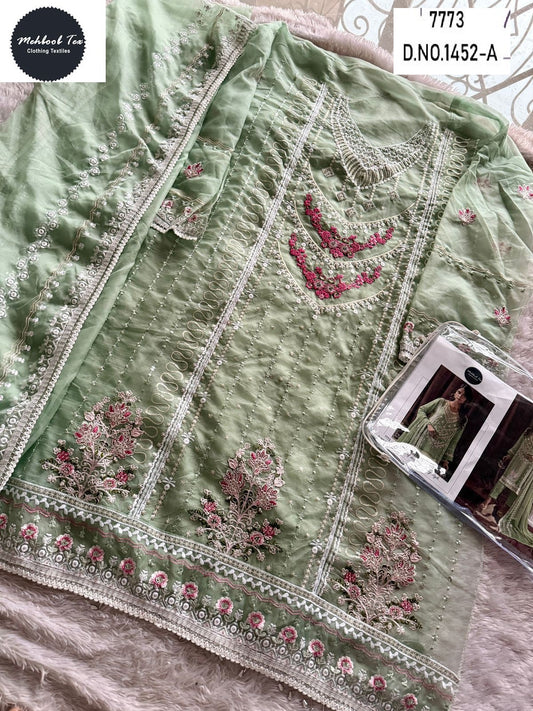 1452-A Mehboob Tex Embroidery Pakistani Salwar Suits
