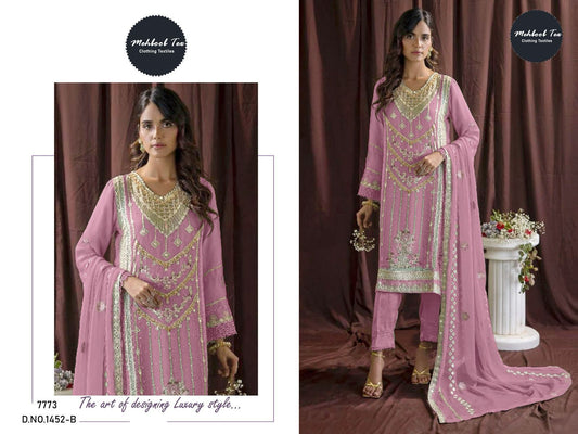 1452B Mehboob Tex Handwork Pakistani Salwar Suits