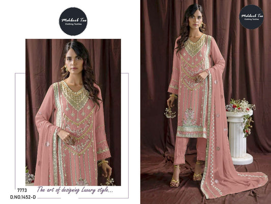 1452D Mehboob Tex Handwork Pakistani Salwar Suits