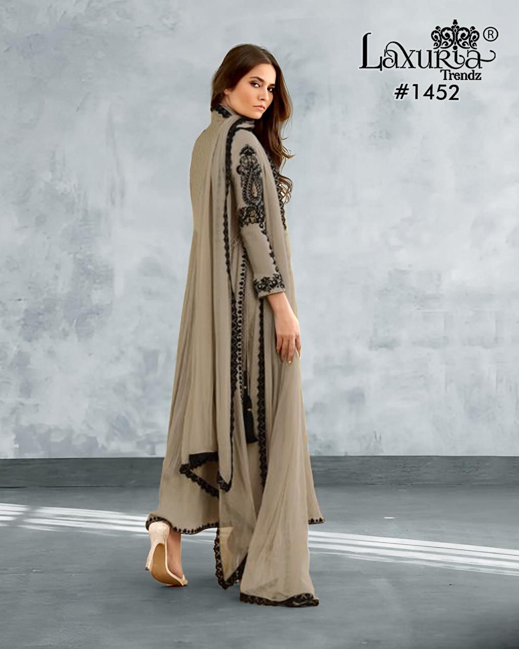 1452 Laxuria Trendz Georgette Pakistani Readymade Suits