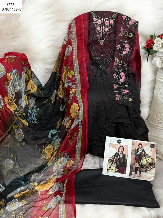 1453C Mehboob Tex Cotton Pakistani Patch Suits