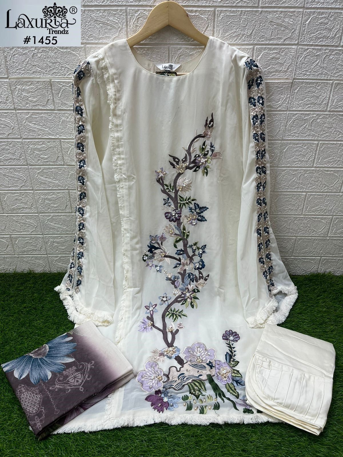 1455 Laxuria Trendz Handwork Pakistani Readymade Suits