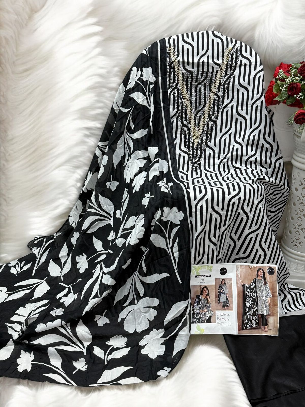 1456 Mehboob Tex Embroidered Pakistani Salwar Suits