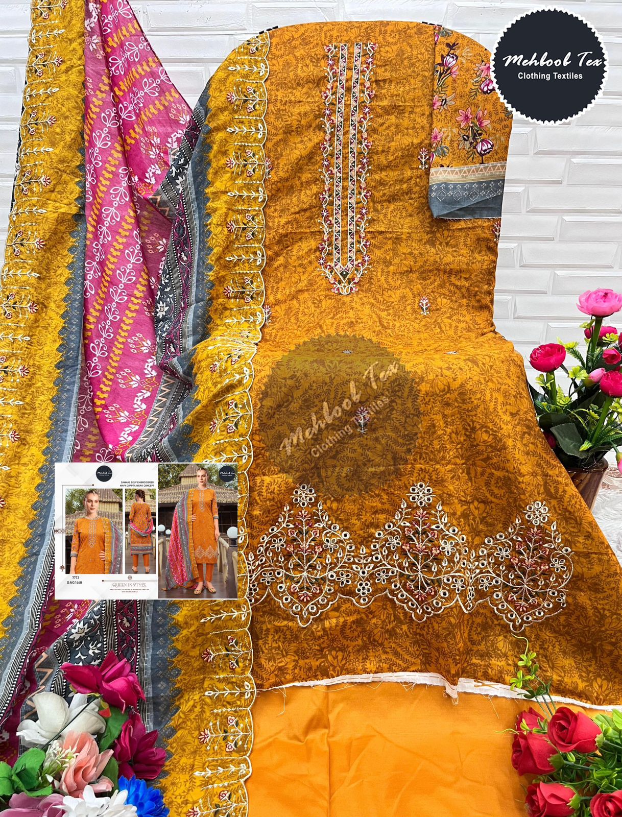 1460 Mehboob Tex Cotton Pakistani Salwar Suits