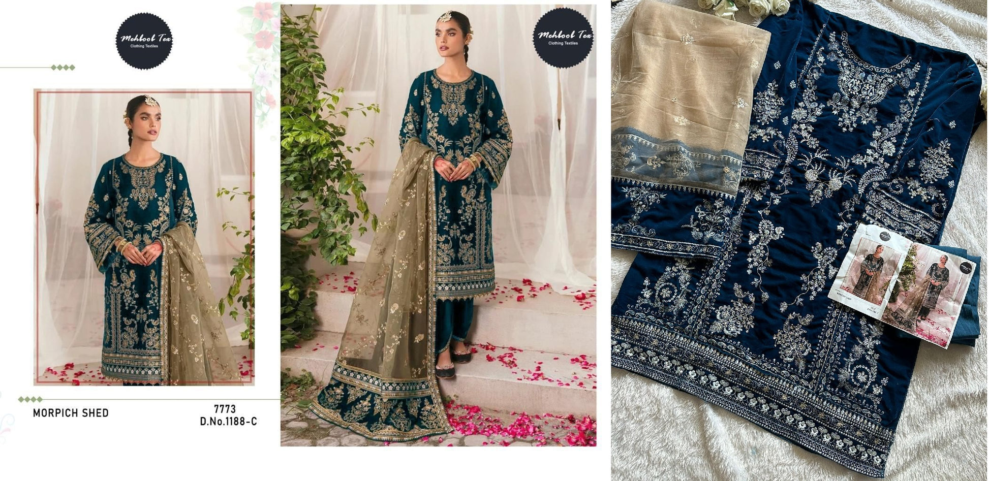 1188-C Mehboob Tex Pakistani Salwar Suits