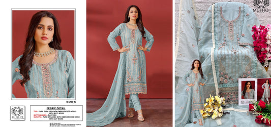 M-290C Mushq Pakistani Salwar Suits