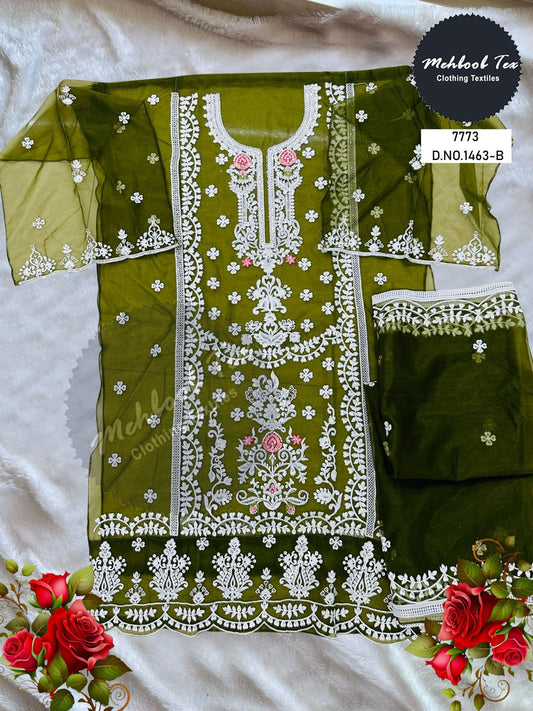 1463B Mehboob Tex Embroidery Work Pakistani Salwar Suits