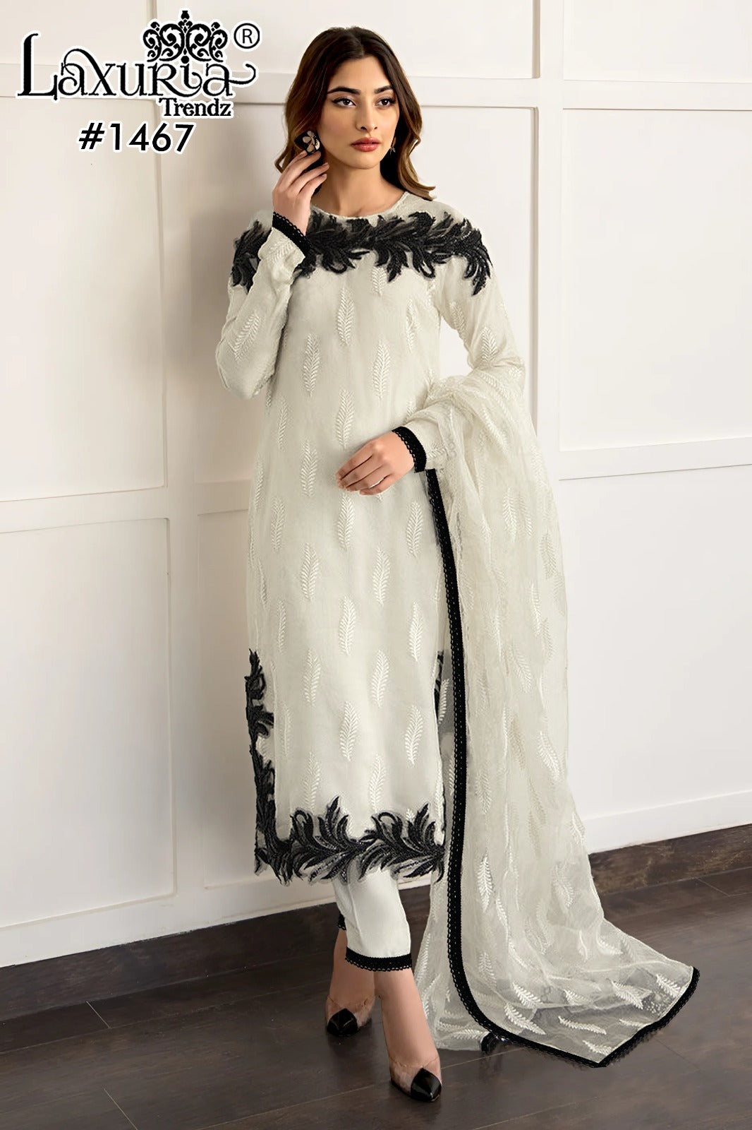 1467 Laxuria Trendz Embroidery Pakistani Salwar Suits