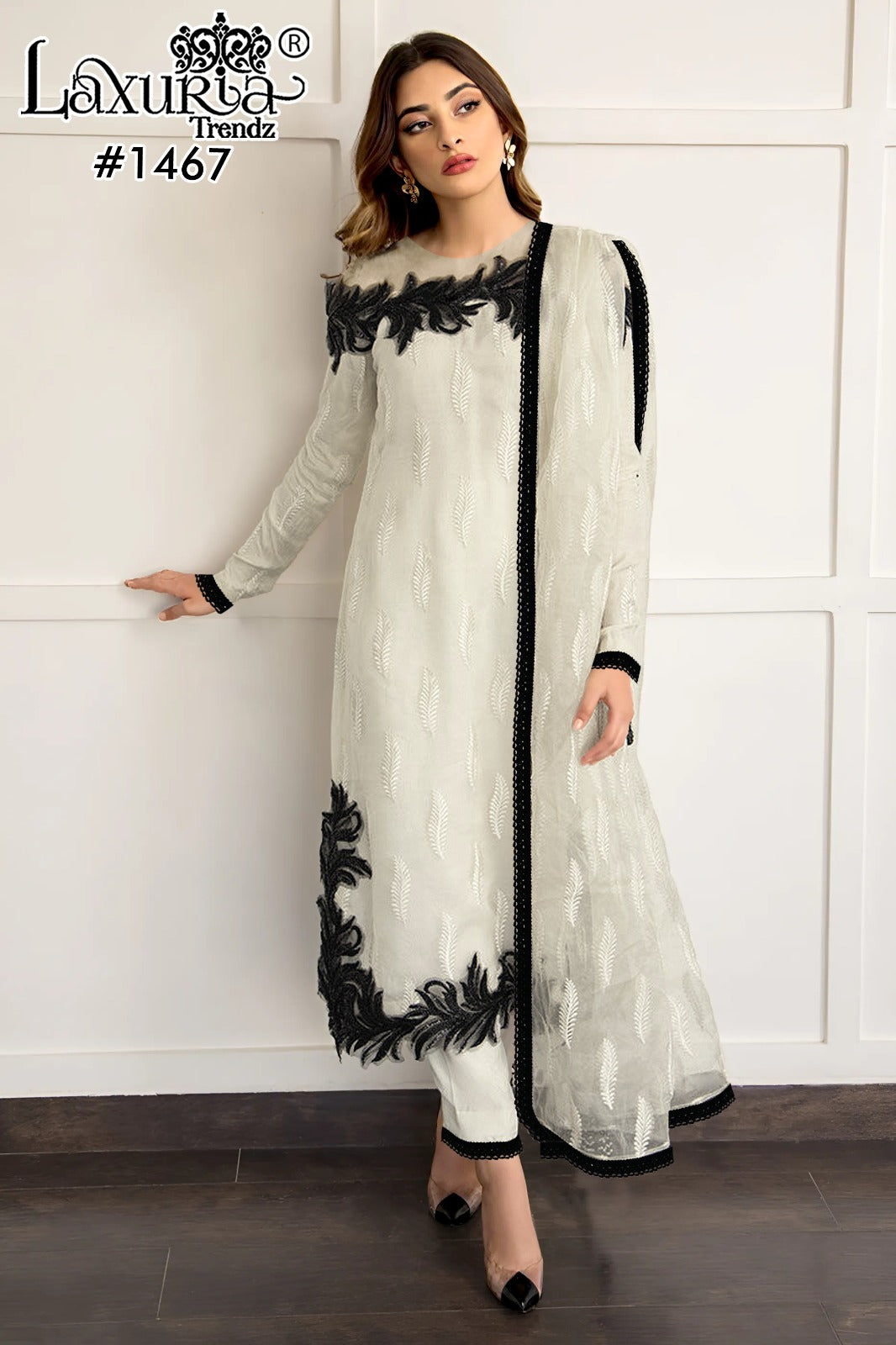 1467 Laxuria Trendz Embroidery Pakistani Salwar Suits