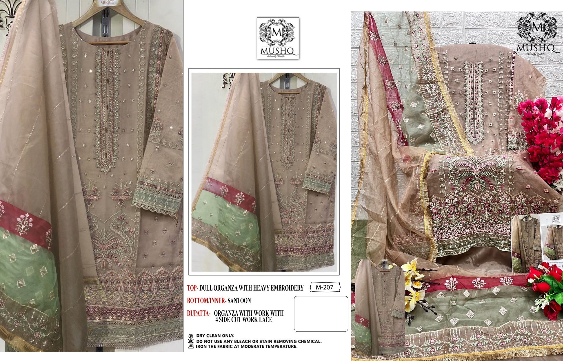 207 Mushq Pakistani Salwar Suits