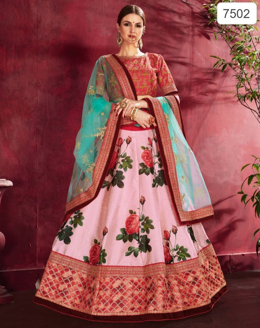 7502 Carnations Zeel Lehenga Choli