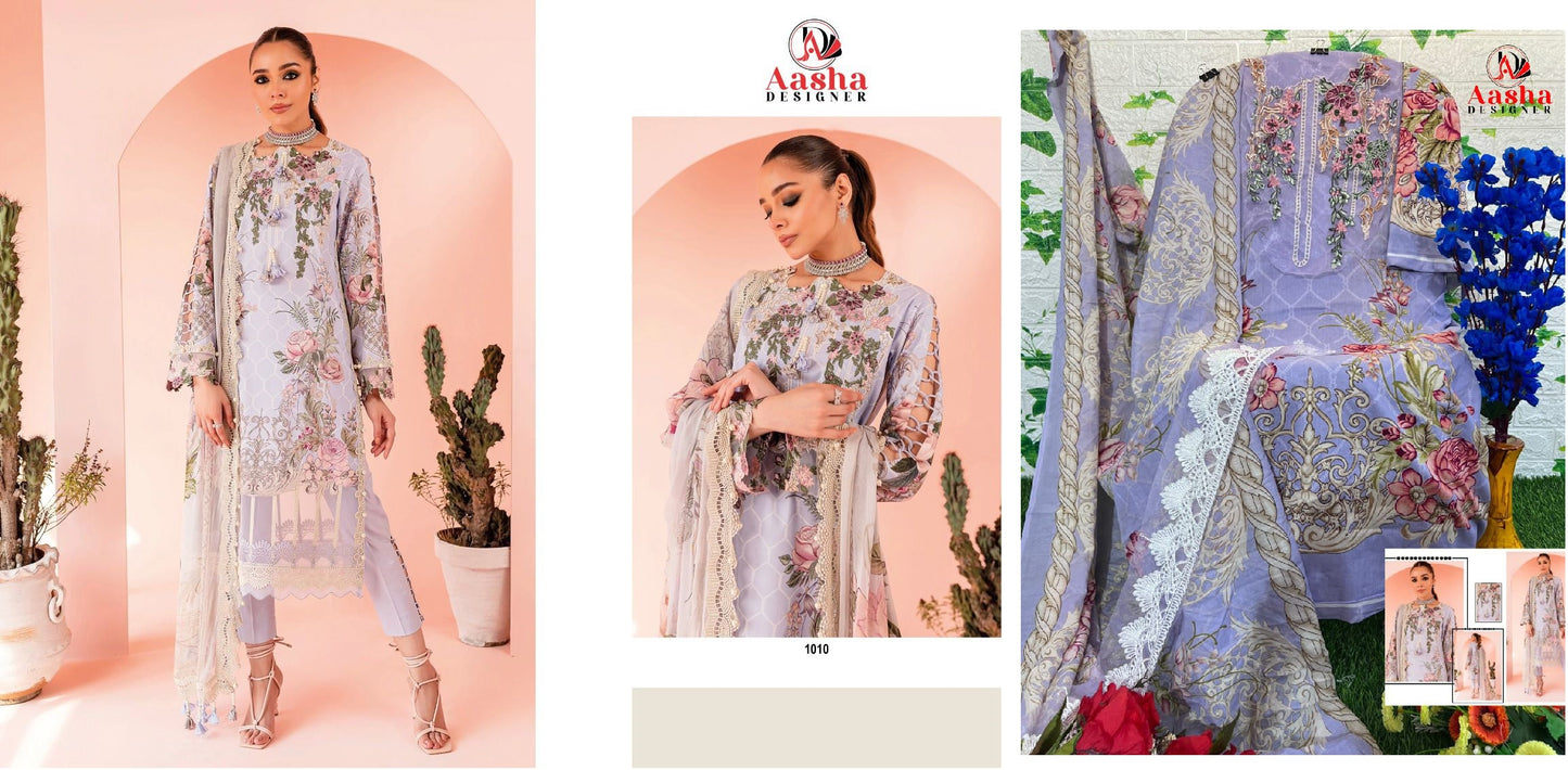 1010 Aasha Designer Pakistani Salwar Suits