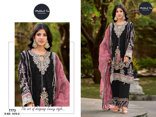 1472C Mehboob Tex Handwork Pakistani Salwar Suits