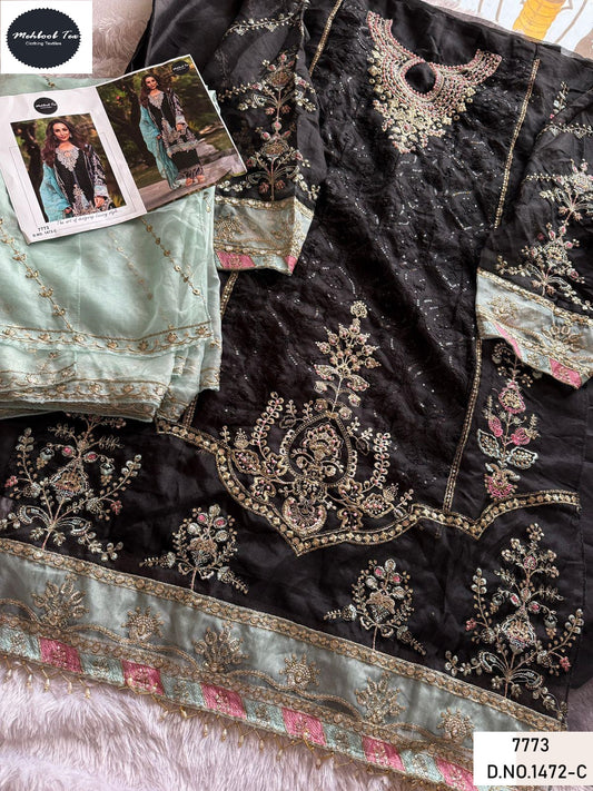 1472C New Colours Mehboob Tex Handwork Pakistani Salwar Suits