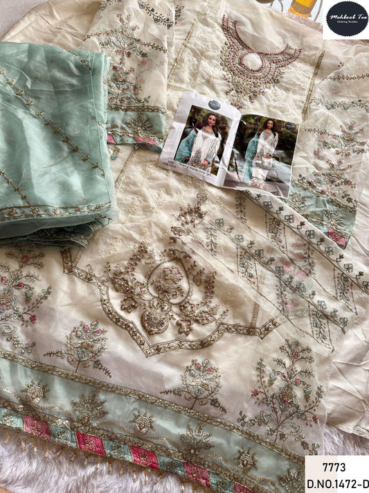 1472D New Colours Mehboob Tex Handwork Pakistani Salwar Suits