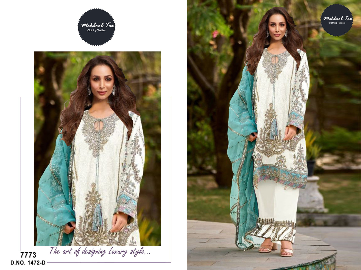 1472D New Colours Mehboob Tex Handwork Pakistani Salwar Suits