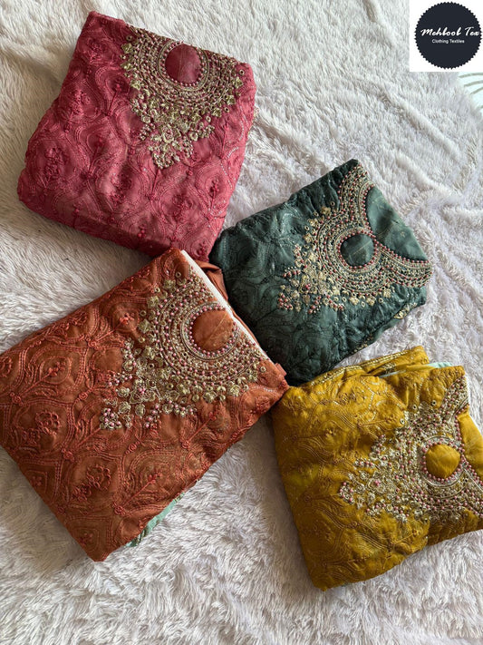 1472F Mehboob Tex Embroidery Pakistani Salwar Suits