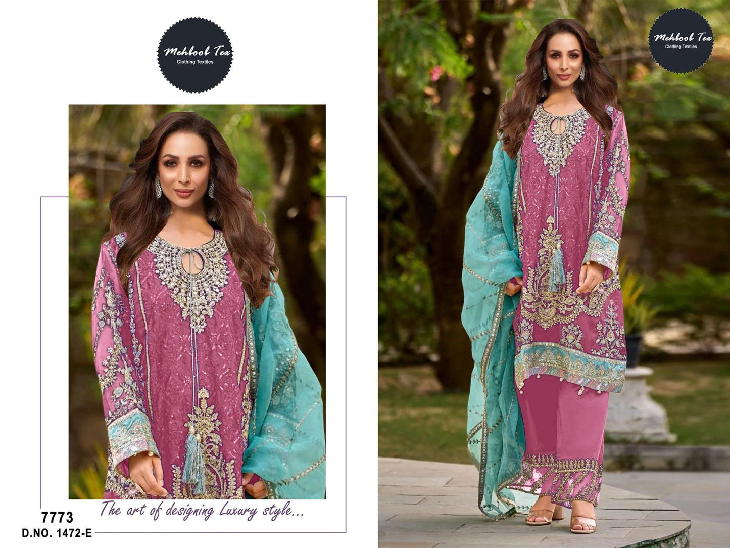 1472E Mehboob Tex Embroidery Pakistani Salwar Suits