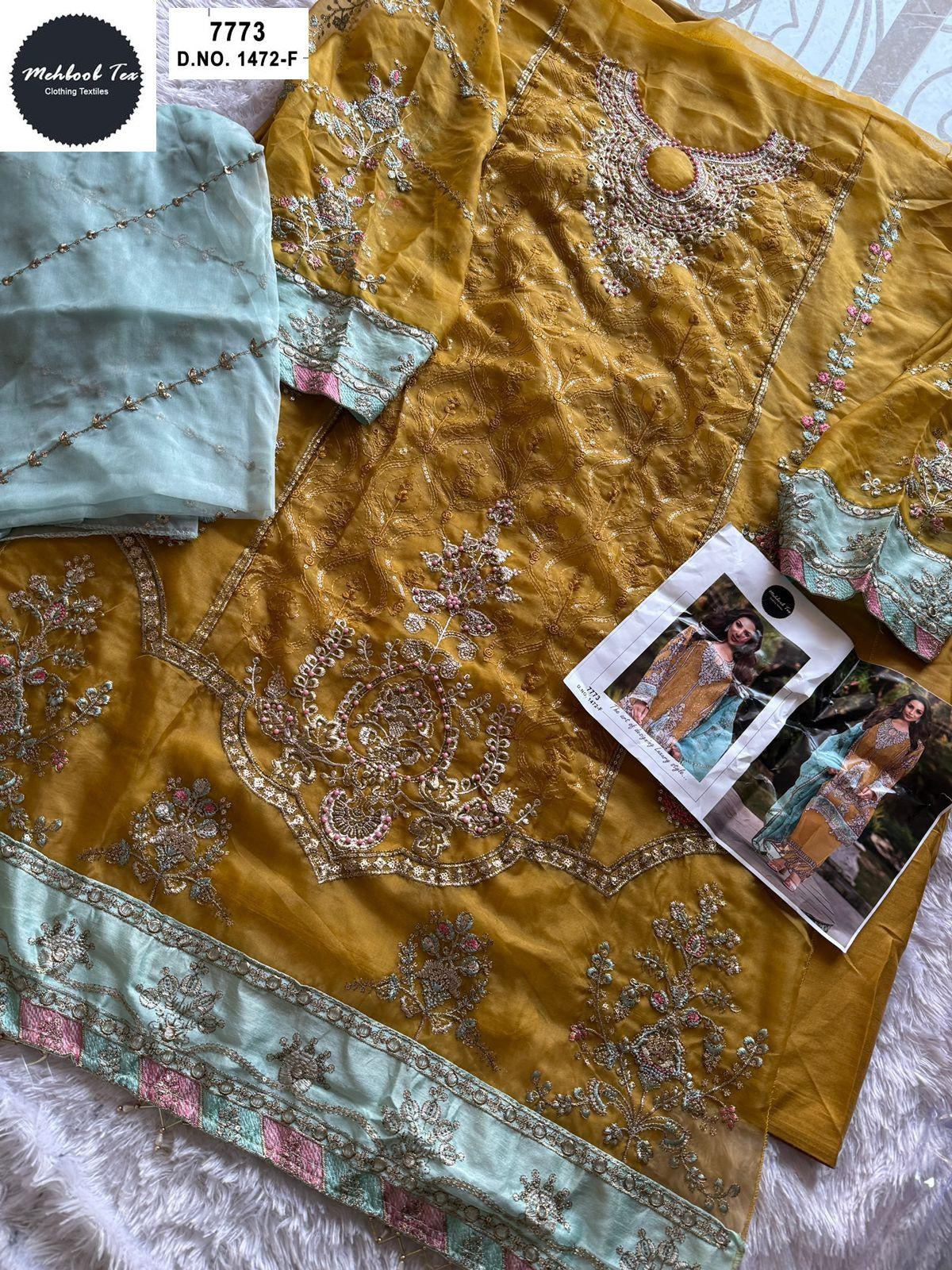 1472F Mehboob Tex Embroidery Pakistani Salwar Suits