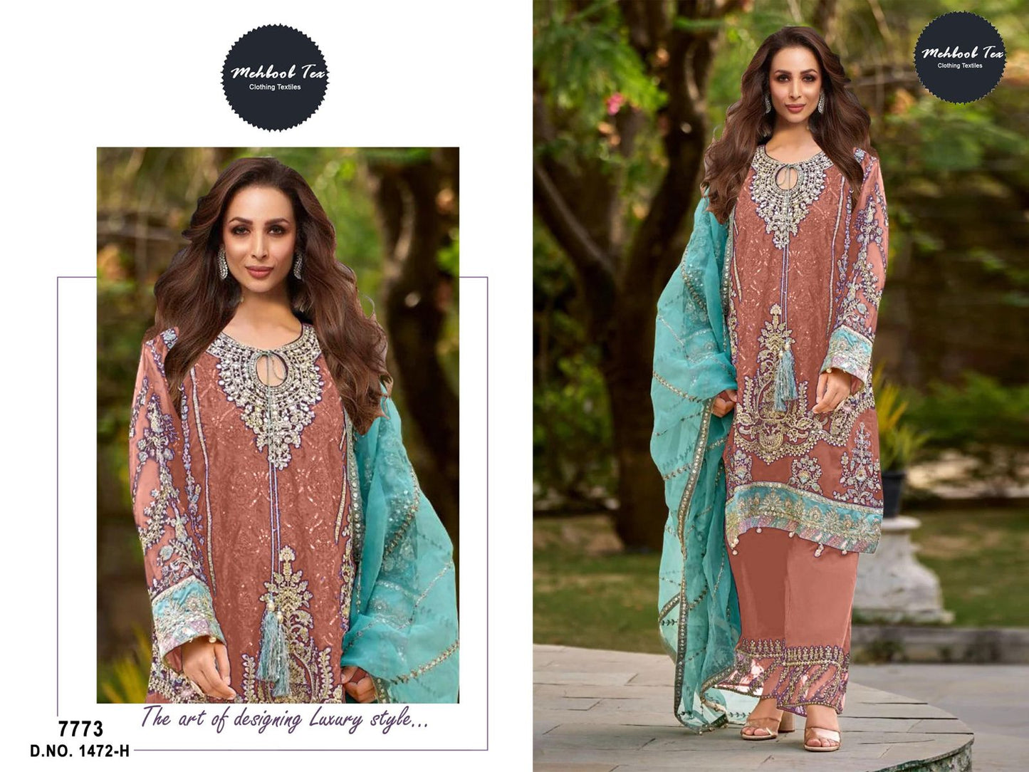 1472H Mehboob Tex Embroidery Pakistani Salwar Suits