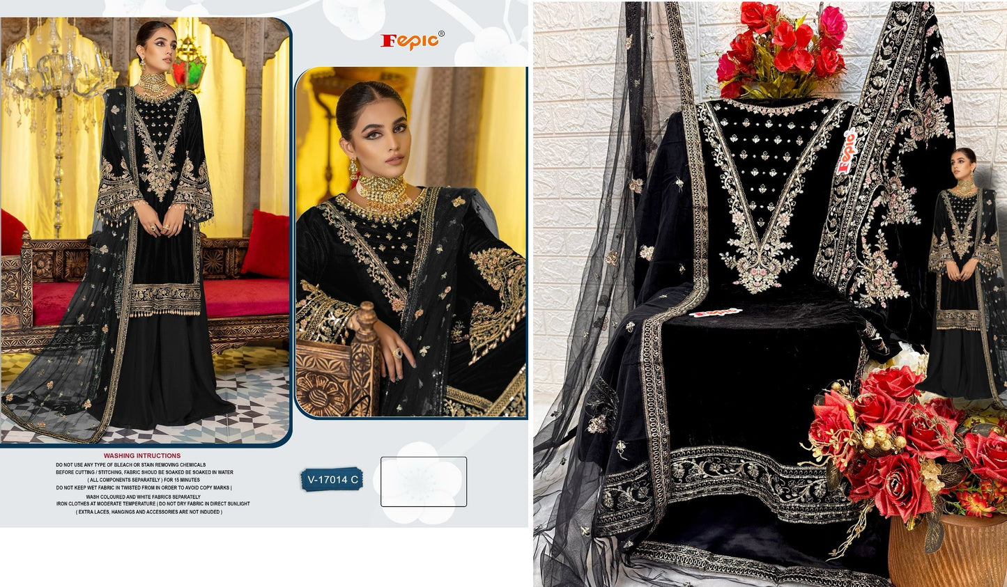 17014-C Rosemeen Fepic Pakistani Salwar Suits