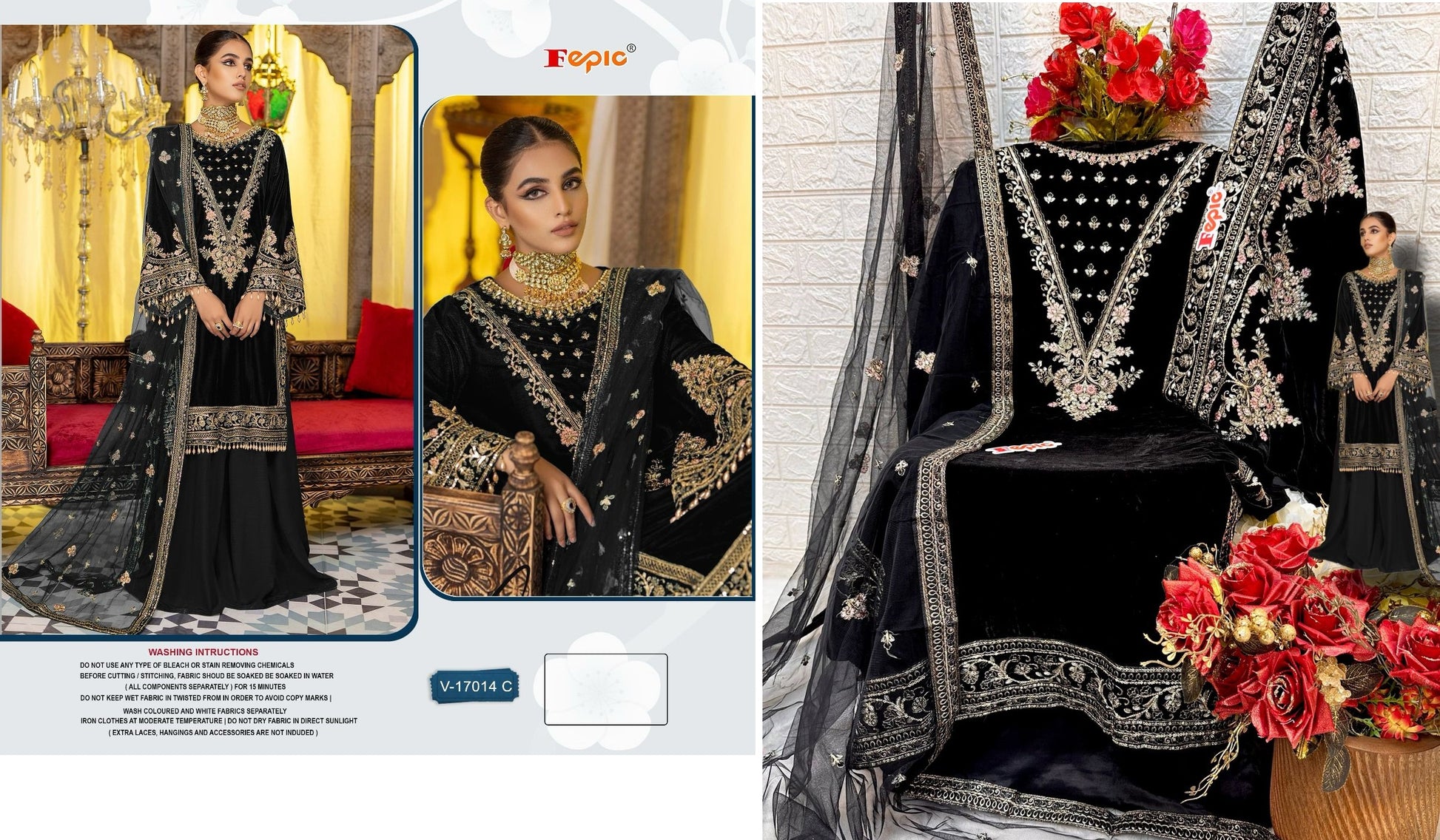 17014-C Rosemeen Fepic Pakistani Salwar Suits
