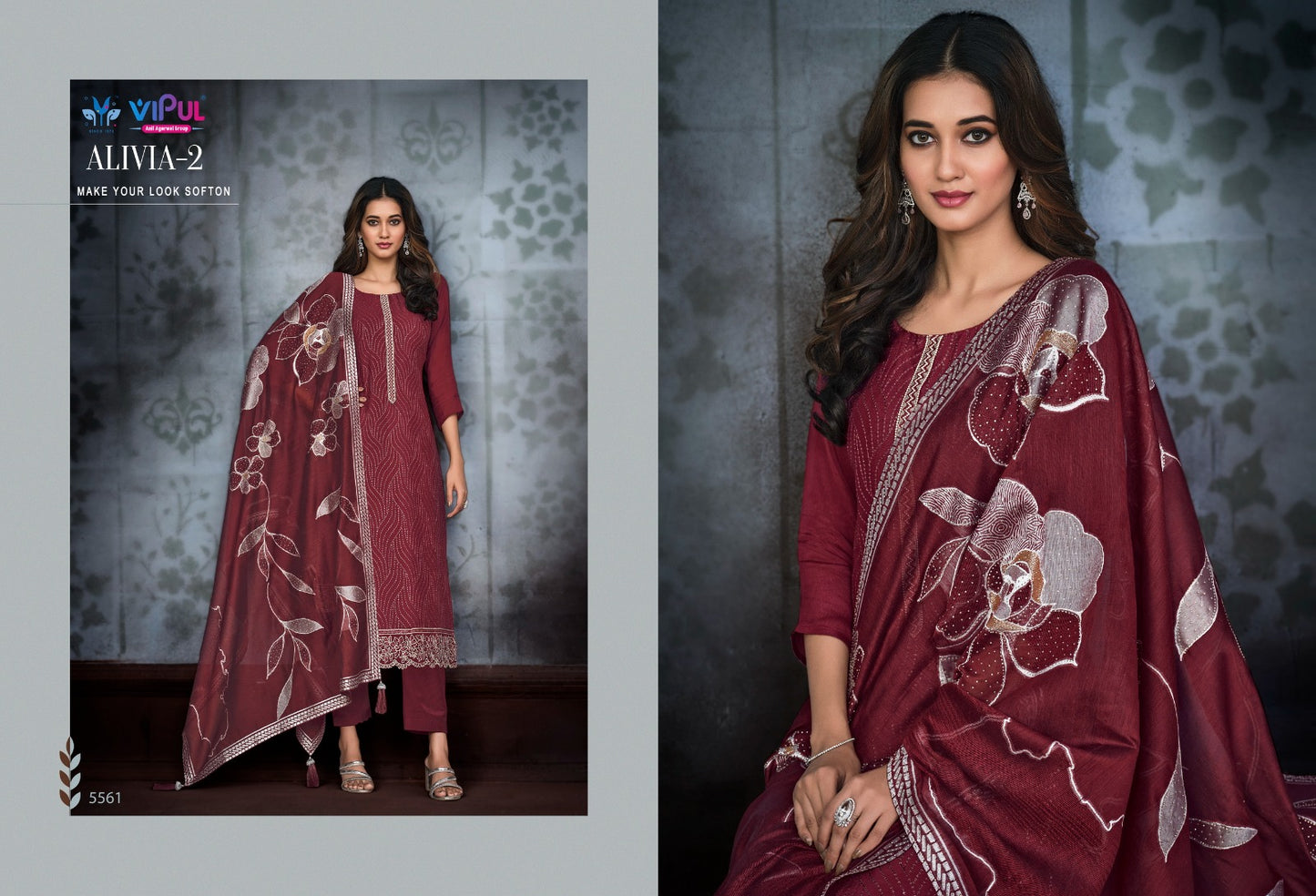 5561 Alivia Vol 2 Vipul Unstitched Suits