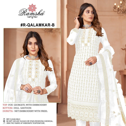 R-Qalamkar B Ramsha Pakistani Salwar Suits