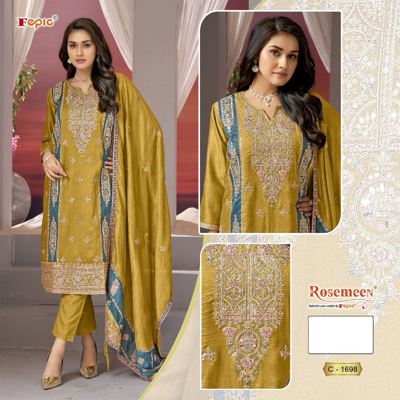 1698 Fepic Pakistani Salwar Suits