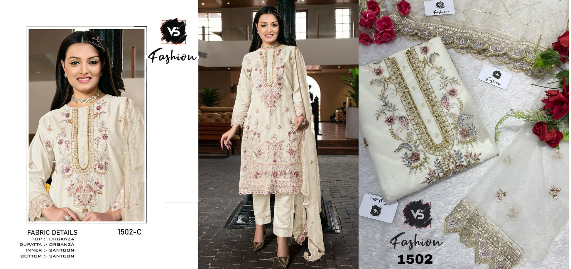 1502 C Vs Fashion Pakistani Salwar Suits