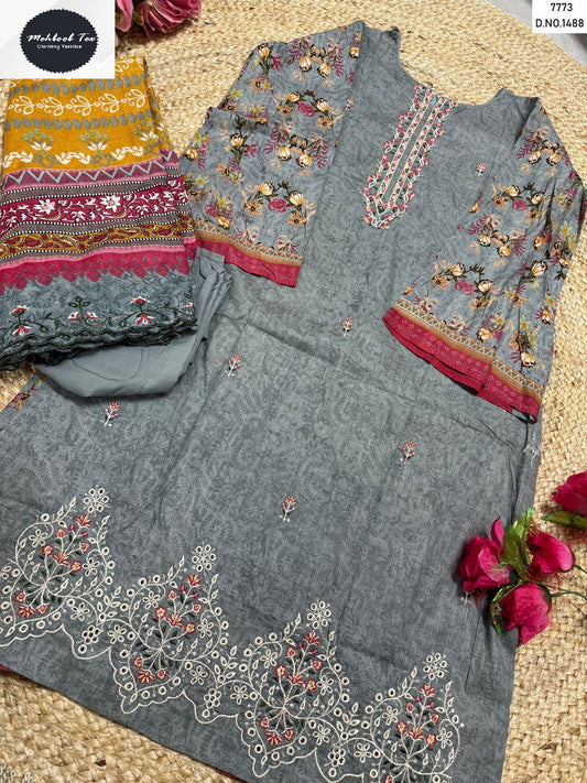 1488 Mehboob Tex Embroidery Pakistani Salwar Suits