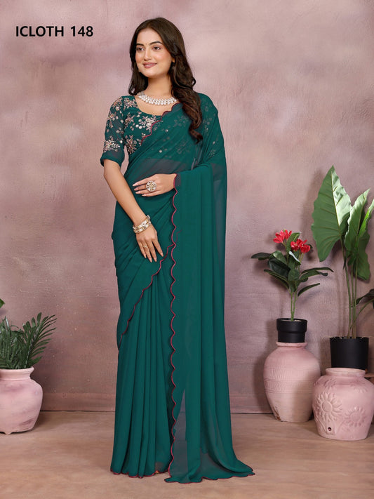 148 Icloth Vol 4 Prima Georgette Sarees